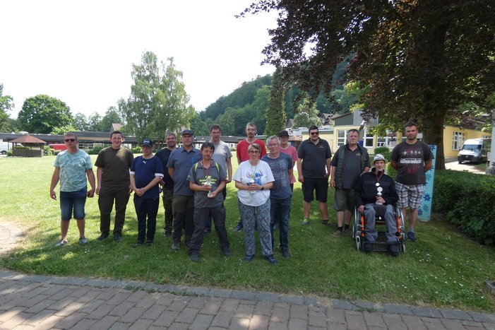 Angelgruppe als Freizeit bei den Harz-Weser-Werken